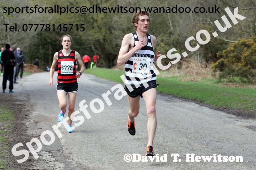 Senior mens English National 12 Stage Road Relay, 2016 English National 12 and 6 Stage Road Relays, Sutton Coldfield, Birmingham. Photo: David T. Hewitson/Sports for All Pics